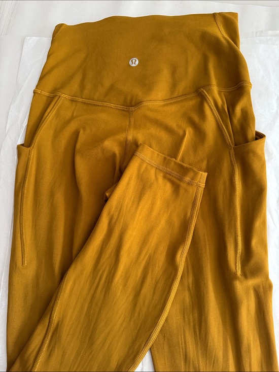 lululemon athletica Pants - lululemon athletica High-Rise Pocket Leggings — Mustard Gold
